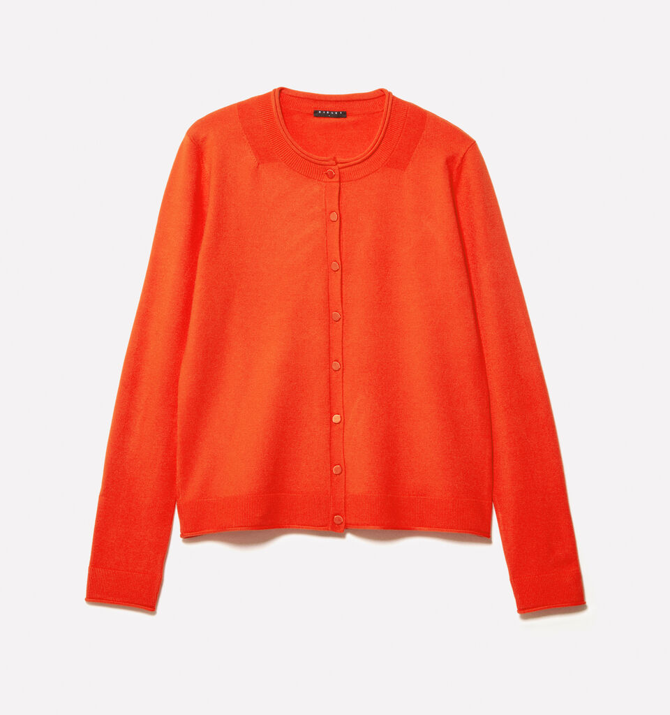Cardigan regular fit in orange - cardigans für damen - Orange | Sisley image number 6